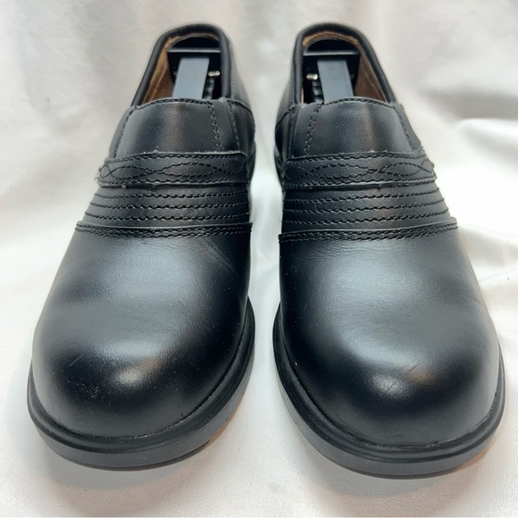 ARIAT Women's Black Leather Steel Toe Oil/Slip resist Safety Work Clogs 7 B - Picture 2 of 16